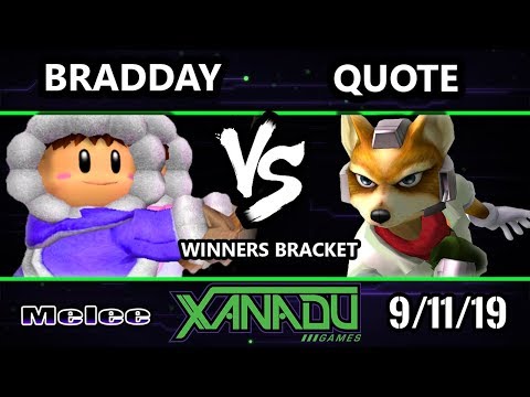 S@X 319 SSBM - bradday (Ice Climbers) Vs. Quote (Fox) Smash Melee Winners Round 2