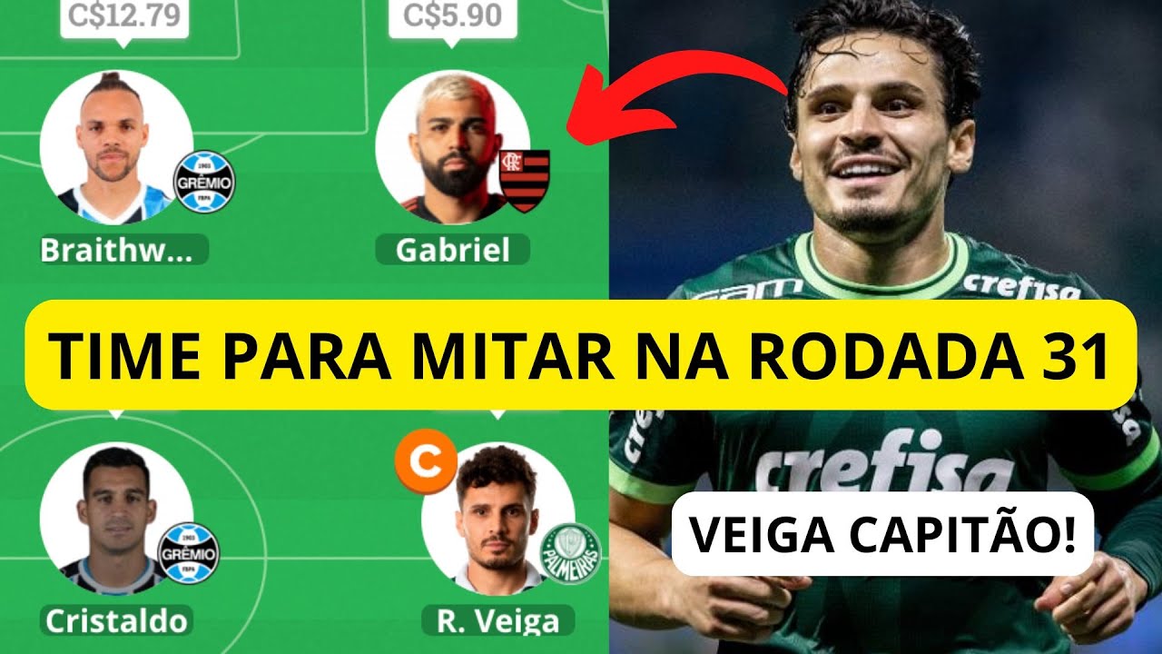 MITAMOS COM 112 PONTOS - DICAS E TIME PARA A RODADA 31 - CARTOLA FC 2024