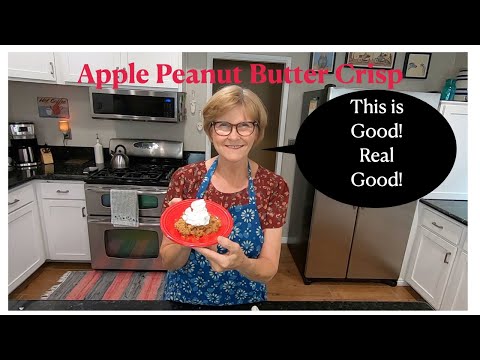 Apple Peanut Butter Crisp * Easy Dessert Recipe * Vintage Recipe