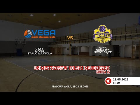 🏐 1/8 MP Młodziczek: CES Vega MOSiR Stalowa Wola 🆚 SKPS Dunajec Nowy Sącz | 23.03.2025, 11:30