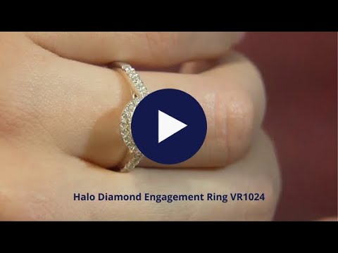 Halo Diamond Engagement Ring VR1015