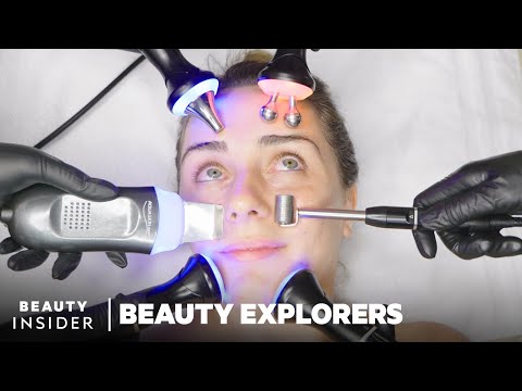 16-Step Facial Includes Microcurrents, Ultrasonic Wand, And More | Beauty Explorers ▶5:27