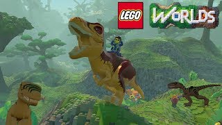 Lego Worlds | Finding And Unlocking The T-rex