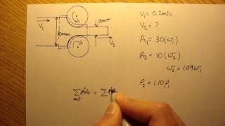 Mass Conservation: Example 1 [Fluid Mechanics #23]