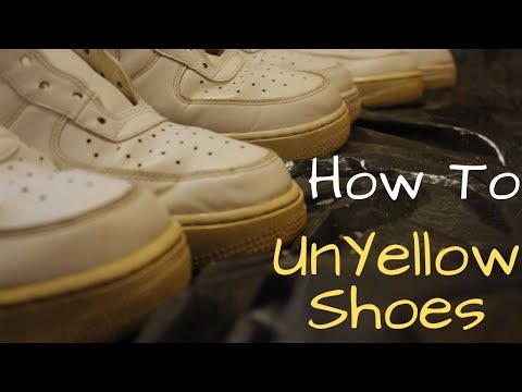 shoes turned yellow