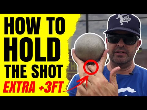 HOW TO HOLD THE SHOT - Glide Shot & Spin Shot Put - Add an EXTRA +3FT