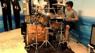 White Lion Leave Me Alone Drum Cover 11 years old drummer