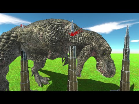 SPIKE TRAP ALL UNITS TRY TO SURVIVES  - Animal Revolt Battle Somulator