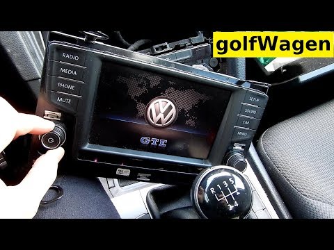 VW Golf 7 how to removal radio