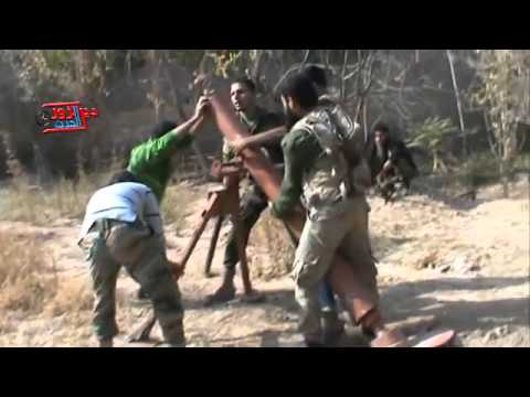 استهداف مقرات النظام في قرية الجفرة بالهاون من قبل لواء الشهيد فيصل العكيدي في ريف دير الزور