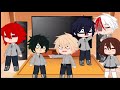 Past Class 1A Start Of The Year Reacts To Their Future Gacha Club MHA BNHA