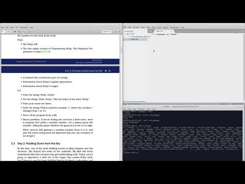 Lev Learns - 7 Languages in 7 Weeks - Chapter 2 / Day 1