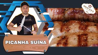 Picanha Suína na churrasqueira super fácil de fazer