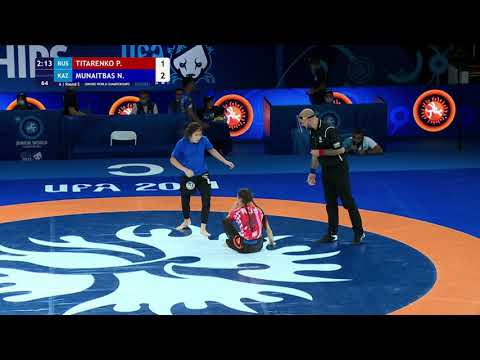 Round 2 Women's GP No-Gi - 56 kg: P. TITARENKO (RUS) v. N. MUNAITBAS (KAZ)
