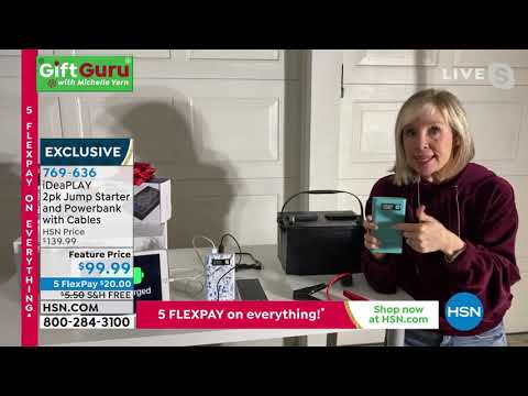 iDeaPLAY 2pack Jump Starter and Powerbank with Cables