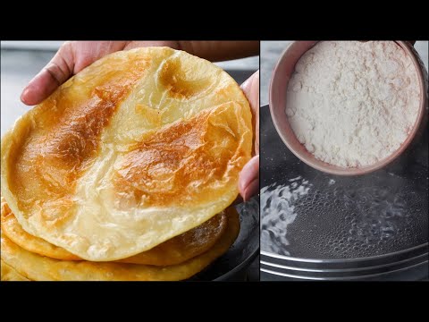 I Combined Flour With Boiling Water & Make This Fluffy Paratha Recipe | Luchi Fluffy Paratha Recipe