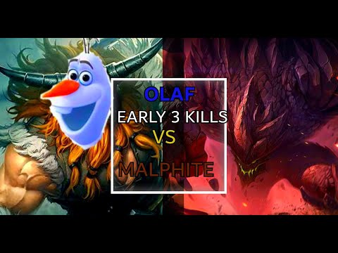 THE ULTIMATE ANTI MALPHITE HERO? |(Ph) OLAF VS MALPHITE I PLATINUM RANK | EARLY 3 KILLS WILD RIFT