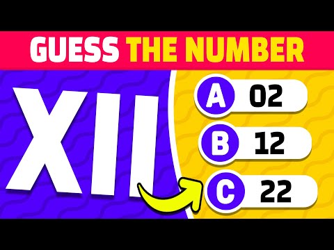 Guess the Roman Numbers 🏛️🧠 Roman Numerals general knowledge Quiz