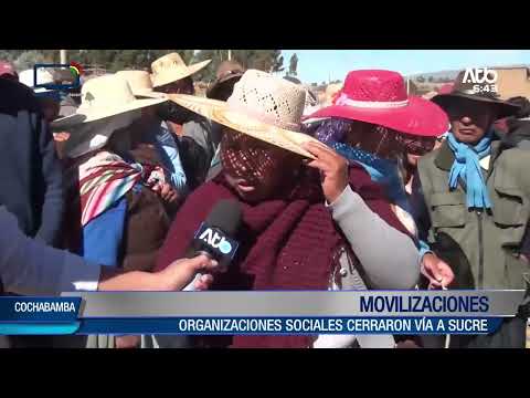 Organizaciones sociales del municipio de Vacas bloquearon la carretera
