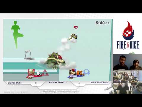Summer of Smash #2 - 4GG K9sbruce (Sheik) vs W8-4 Final Boss (Bowser) - Smash Wii U