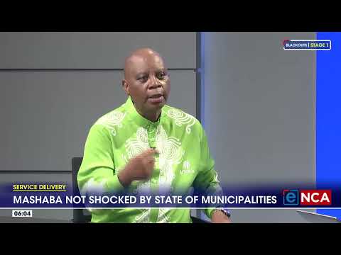 Service Delivery Mashaba not shocked by poor state of municipalities