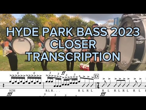 Boston Crusaders 2023 Bassline | Closer | Transcription