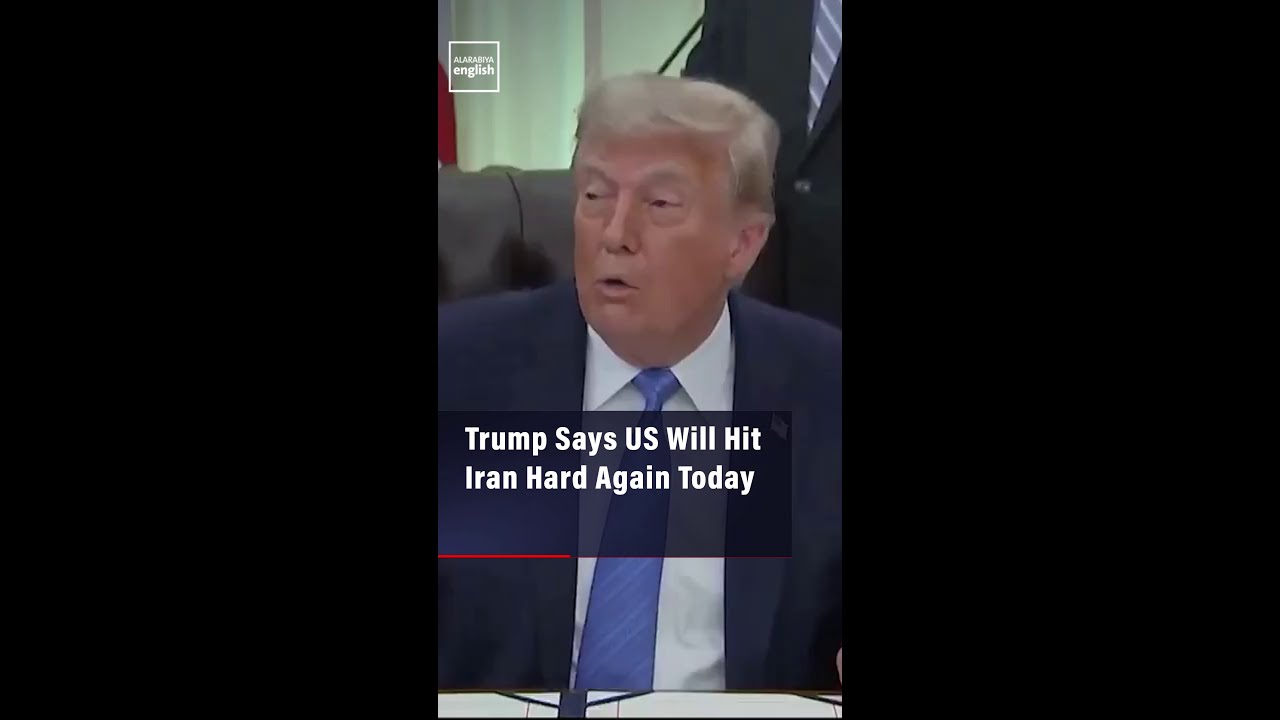 Video | Trump Says US Will Hit Iran Hard Again Today