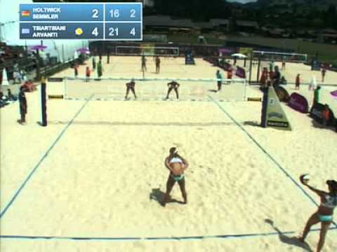 Holtwick-Semmler GER vs. Arvaniti-Tsiartsiani GRE Pool B Grand Slam Gstaad WORLD TOUR 2011