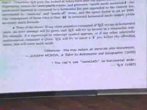 Stanford Lecture: Mathematical Writing - Quotations