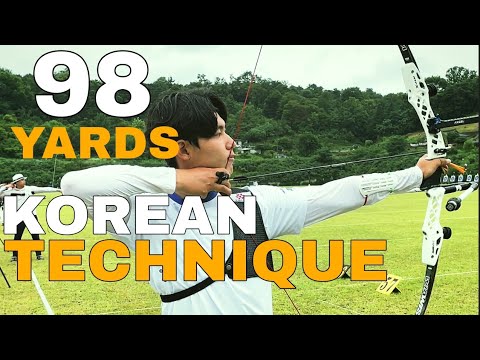 VIEW ; SHOOTING AT 98 YARDS // KOREAN ARCHERY // TECHNIQUES