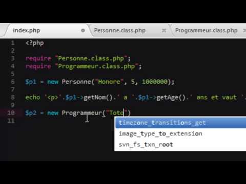 PHP AVANCÉ 8 Héritage