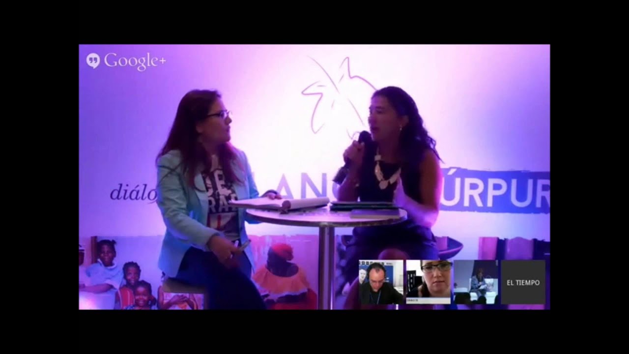 Entrevista Diálogos en blanco púrpura