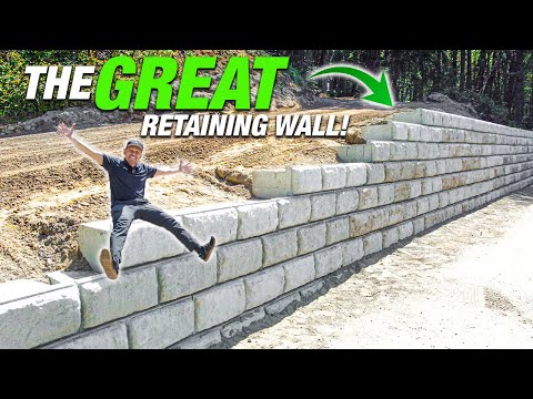 How To Build A MASSIVE Retaining Wall Driveway In 10 Minutes! Price, Time & Legality Breakdown!