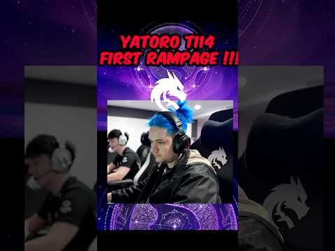 FIRST RAMPAGE of TI14 😱🔥 Yatoro Shadow Fiend