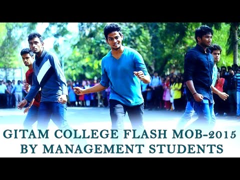 Gitam College Flash Mob-2015 by Management students || Shanmukh Jaswanth