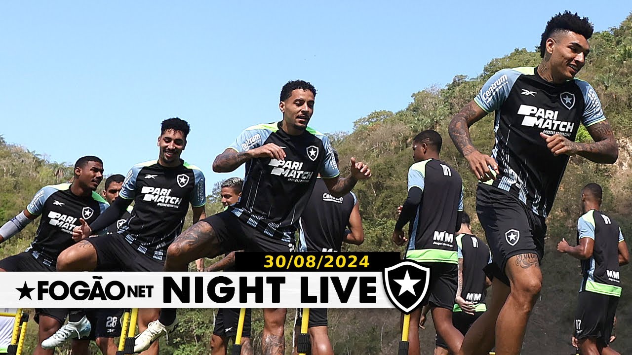 NIGHT LIVE | Sextou com as últimas do Botafogo na véspera de jogo contra o Fortaleza; Vitinho anunciado