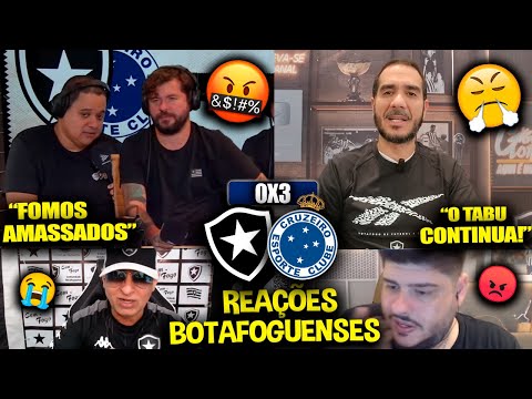 REAÇÕES dos BOTAFOGUENSES FURIOSOS com a DERROTA - BOTAFOGO 0X3 CRUZEIRO [REACT BRASILEIRÃO]