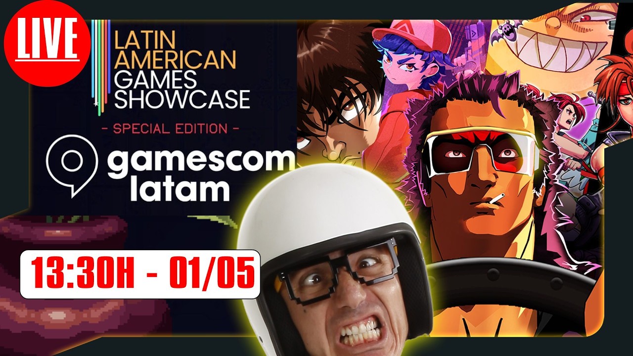 🎮🚨 HOJE-13:30 AO VIVO  - Latin American Games Showcase: gamescom LATAM Edition! #gamescomlatam