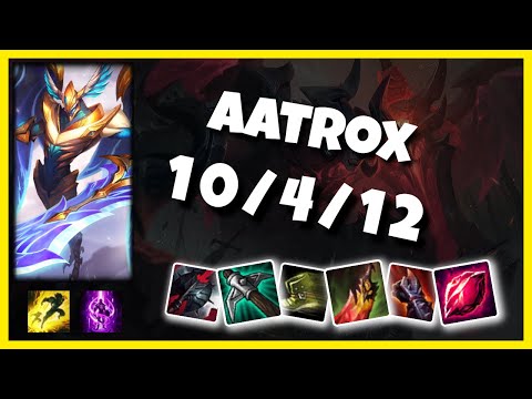 EU Challenger Aatrox TOP (10/4/12) vs CAMILLE Gameplay Replay - Patch 10.19