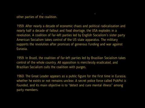 George Orwell's 1984 - Timeline - Revised