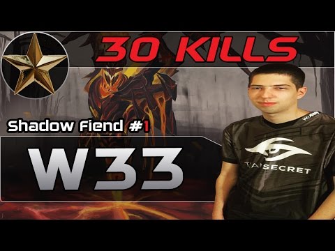 Dota 2 | Secret w33 - Shadow Fiend | 30 KILLS | Ranked Gameplay