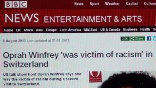 Official Apartheid Laws in Swiss Public Swimming Pools, Oprah Winfrey, Stop Racism & Zürich Files