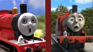 James Shed CRASH - Fastest Red Engine Remake Comparison - Thomas &amp; Friends HO/OO