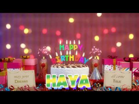 HAYA Happy Birthday Song with Names 🌟 Happy Birthday to You
