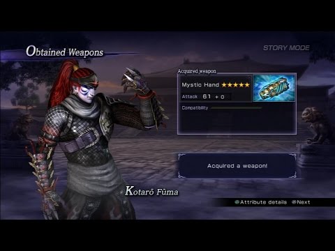 Warriors Orochi 3 Ultimate - Kotaro Fuma Mystic Weapon Guide
