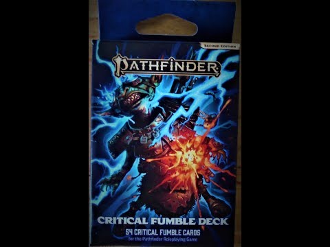 Pathfinder 2nd Edition Critical Fumble Deck Opening and Review