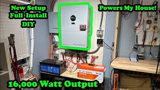 Powering My House Off Grid 48volt Off Grid Solar Power System! EG4 Flexboss 21 Install!