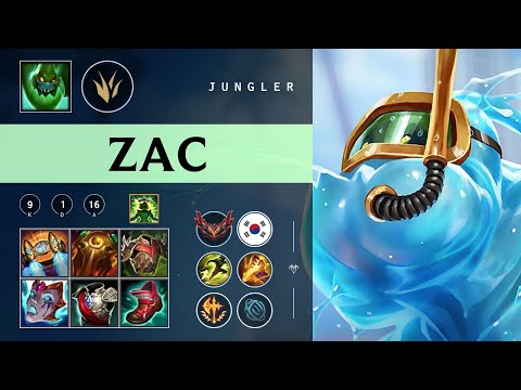 Zac Jungle vs Skarner - KR Grandmaster Patch 26.02