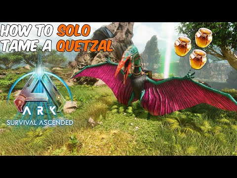 How To SOLO Tame a Quetzal in ARK Survival Ascended #arksurvivalascended #ark #quetzal