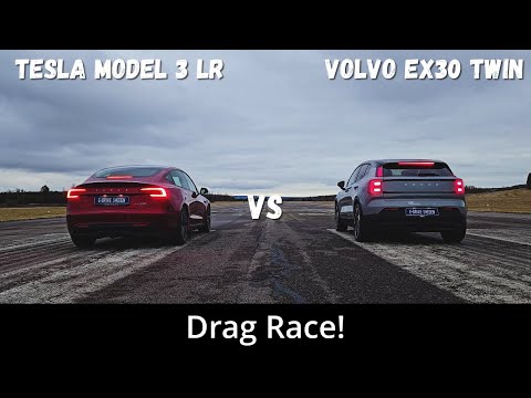 Volvo EX30 Performance vs Tesla Model 3 Long Range - zdjęcie główne